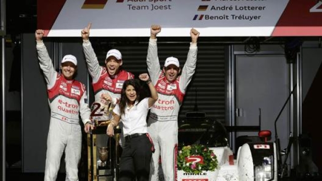 Fassler alla vittoria della Le Mans 2014 insieme a André Lotterer e Benoit Tréluyer