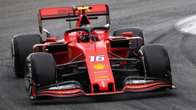 Charles Leclerc in occasione del GP d'Italia 2019 a Monza