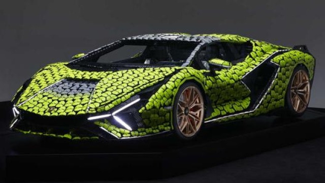 Anche la Lamborghini Sián di Lego può contare su fari a led
