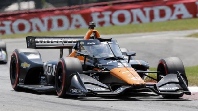 Pato O'Ward  sulla Arrow McLaren SP di IndyCar. Ap