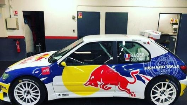 La Peugeot 306 Maxi del team Loeb Racing in occasione del Rally Mont-Blanc (foto @sebloebofficiel)