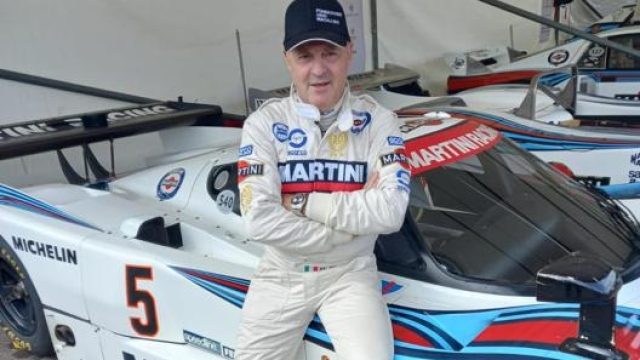 Miki Biasion su una delle Lancia Martini leggendarie