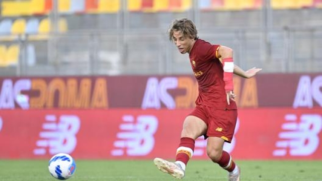 Edoardo Bove, 19 anni, centrocampista della Roma. Lapresse