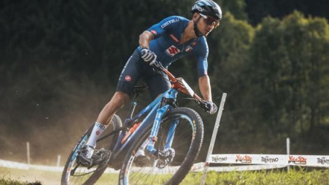 La bici di Gioele Bertolini, specialista del cross country: bi-ammortizzata e ruote da 29’’. Foto: Daniele Molineris