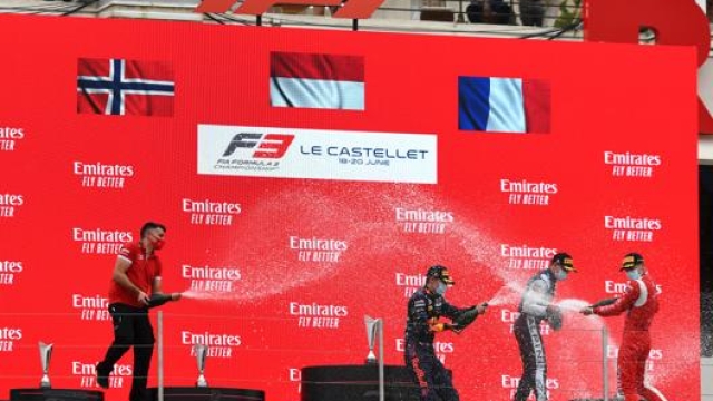 Il podio F3 della gara del Paul Ricard