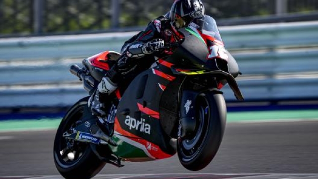 Le prime immagini di Maverick Vinales sull’Aprilia MotoGP a Misano