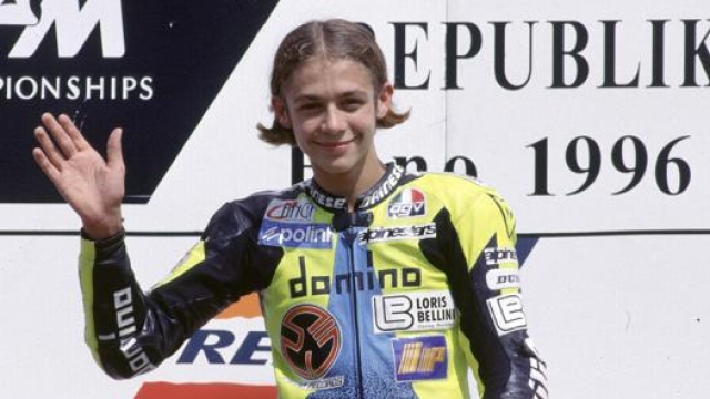 Il 17enne Valentino Rossi vince a Brno nel 1996. Milagro