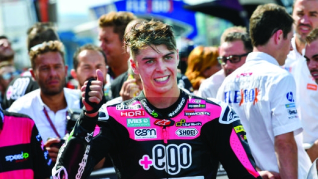 Fabio Di Giannantonio, 22 anni, corre in Moto2 con il team Gresini e nel 2022 passerà in MotoGP