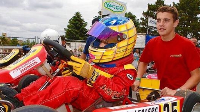 Un giovanissimo Charles Leclerc sui kart spinto dall’indimenticabile Jules Bianchi,  Twitter Leclerc
