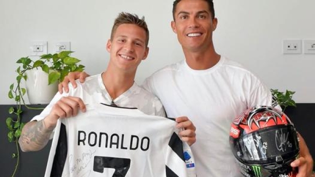 Fabio Quartararo con Cristiano Ronaldo