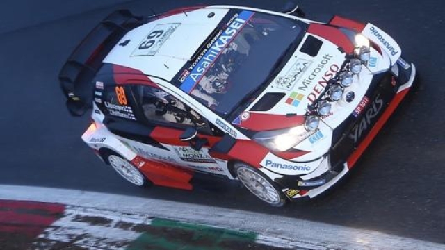Il finlandese Rovanpera su Toyota al Rally di Monza 2020