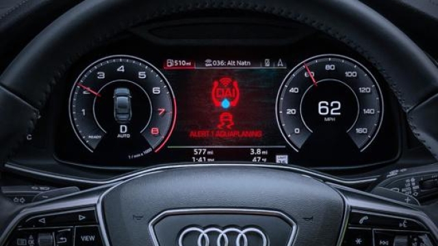 Il quadro strumenti dell’Audi A6 con il Dai installato