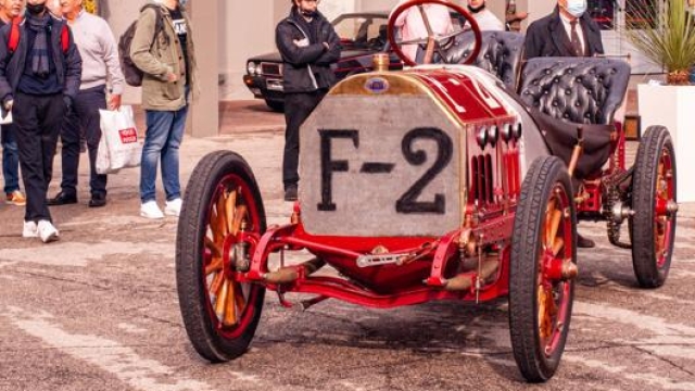 La Fiat 130 HP Grand Prix del 1907 rimessa in moto al Salone di Padova