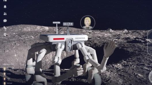 Una simulazione dei Moonboots lunari