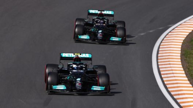 Le due Mercedes in qualifica. Getty