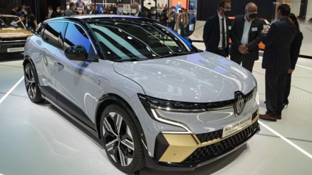 La nuova Renault Megane elettrica recentemente svelata al salone di Monaco 2021