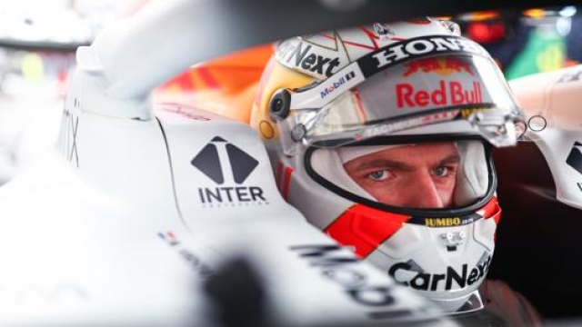 La concentrazione di Max Verstappen, in testa al campionato con 262,5 punti. Getty