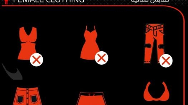 Le indicazioni per l'abbigliamento femminile