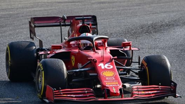 Leclerc impegnato a Monza nell’ultima gara di F1. Afp