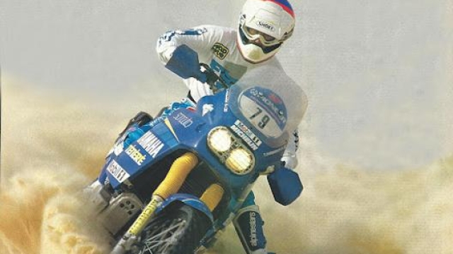 Peterhansel in azione con la Yamaha SuperTénéré con cui ha conquistato 6 Dakar negli anni ‘90