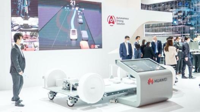 Lo stand Huawei al salone di Monaco 2021