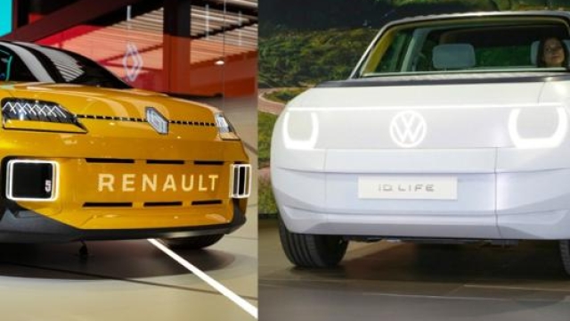 Confronto tra due concept elettriche, la Renault R5 Prototype e la Volkswagen ID. Life