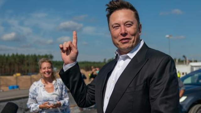 Elon Musk,  Ceo della Tesla. Afp