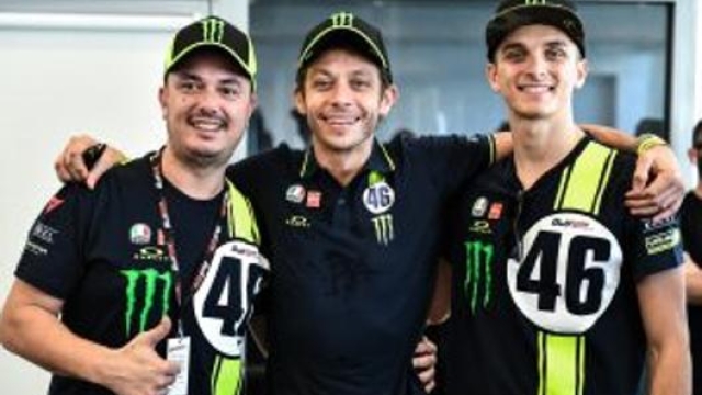 Valentino Rossi con Alessio Salucci e Luca Marini