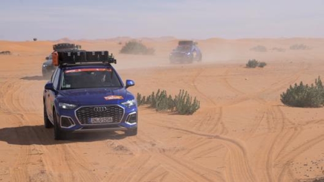 Con mirate modifiche, anche un Suv come la Q5 Sportback può diventare un fuoristrada da esplorazioni nel deserto