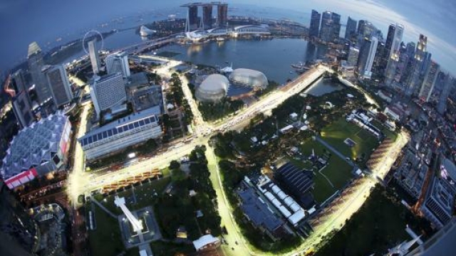 Una vista di Marina Bay, sede del GP Singapore. Ap