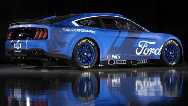 Nella Nascar la casa dell’Ovale blu è uno dei costruttori storici: questa la Ford Mustang per il campionato 2022. Nascar/Getty