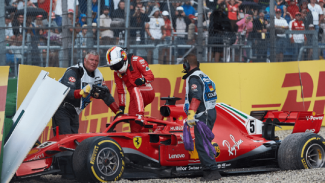 L’uscita di Vettel a Hockenheim nel 2018