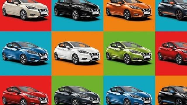 La gamma colori (molto vivaci) di Nissan Micra