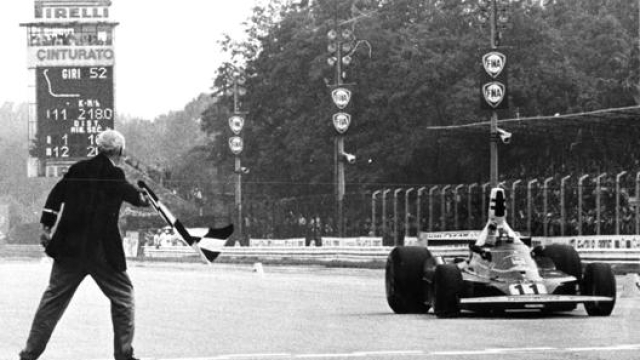 Regazzoni vince a Monza su Ferrari 312T. Archivio Rcs