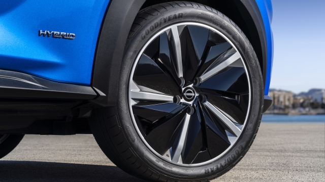 Nissan Juke Hybrid può montare cerchi da 19 pollici ottimizzati sul piano aerodinamico