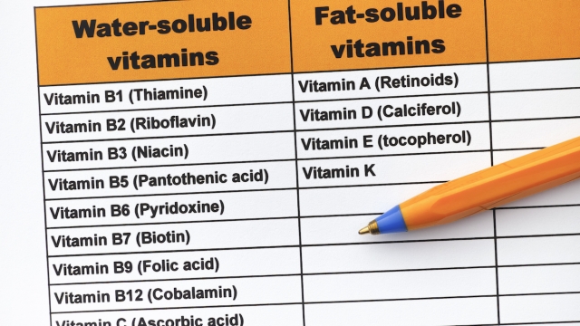 Vitamine liposolubili e vitamine idrosolubili