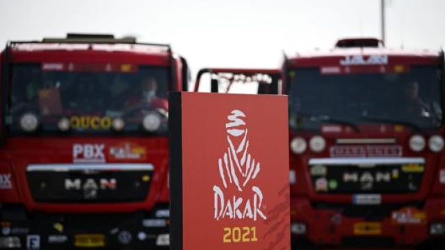 Veicoli pronti per la Dakar 2021. Afp