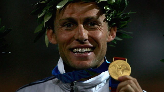 Stefano Baldini Olimpiadi di Atene 2004 oro maratona