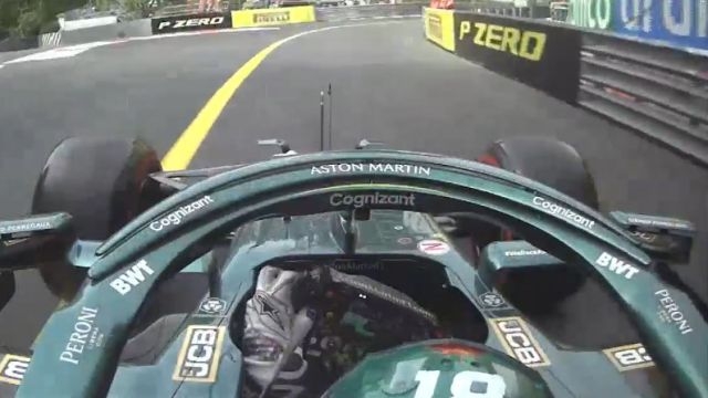 Lance Stroll non è stato penalizzato nel GP Monaco 2021 per la stessa infrazione di Verstappen e Perez. F1TV