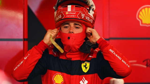 MONTREAL, QUEBEC - JUNE 17: Charles Leclerc of Monaco and Ferrari prepares to drive in the garage during practice ahead of the F1 Grand Prix of Canada at Circuit Gilles Villeneuve on June 17, 2022 in Montreal, Quebec.   Dan Mullan/Getty Images/AFP == FOR NEWSPAPERS, INTERNET, TELCOS & TELEVISION USE ONLY ==