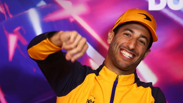 MONTREAL, QUEBEC - JUNE 17: Daniel Ricciardo of Australia and McLaren looks on in the Drivers Press Conference prior to practice ahead of the F1 Grand Prix of Canada at Circuit Gilles Villeneuve on June 17, 2022 in Montreal, Quebec.   Dan Istitene/Getty Images/AFP == FOR NEWSPAPERS, INTERNET, TELCOS & TELEVISION USE ONLY ==