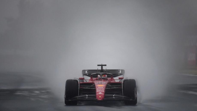 La Ferrari di Charles Leclerc all'Hungaroring