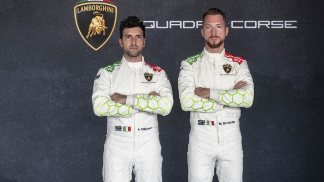 Andrea Caldarelli e Mirko Bortolotti, 32enni piloti ufficiali Lamborghini