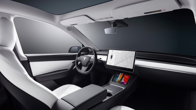 Gli interni di Tesla Model Y