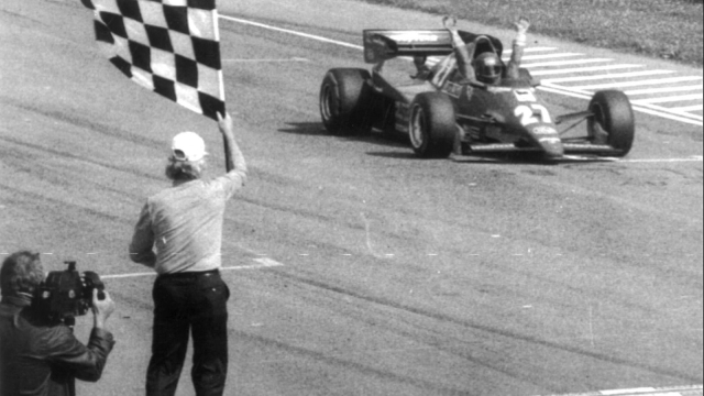 L'arrivo vincente di Tambay a Imola nel 1983 su Ferrari