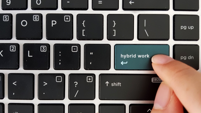 Hybrid Workforce concept during covid-19 pandemic