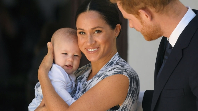 Harry, Megan e il figlio Archie nel 2019