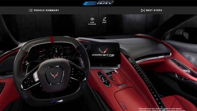 Gli interni della Corvette E-Ray, la prima 'Vette ibrida (e integrale) della storia