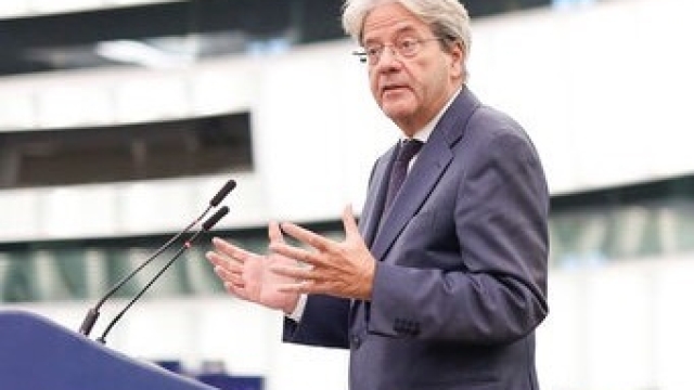 Il commissario europeo all'Economia Paolo Gentiloni