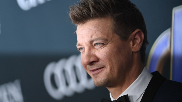(FILES) In this file photo taken on April 22, 2019 US actor Jeremy Renner arrives for the World premiere of Marvel Studios' "Avengers: Endgame" at the Los Angeles Convention Center in Los Angeles. - Movie star Jeremy Renner, known for his role as Hawkeye in several Marvel blockbusters, was in critical but stable condition following an accident while plowing snow, his representative told US media. Renner was using a truck-sized tracked snow vehicle about a quarter mile from his mountain home on January 1, 2023 when the vehicle accidentally ran over one of his legs, the TMZ tabloid news website said. (Photo by VALERIE MACON / AFP)